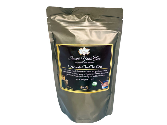 10 oz solid and sealed bag of Chocolate Cha Cha Tea.